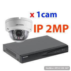 Lắp đặt trọn gói 01 camera quan sát Hikvision IP 2MP