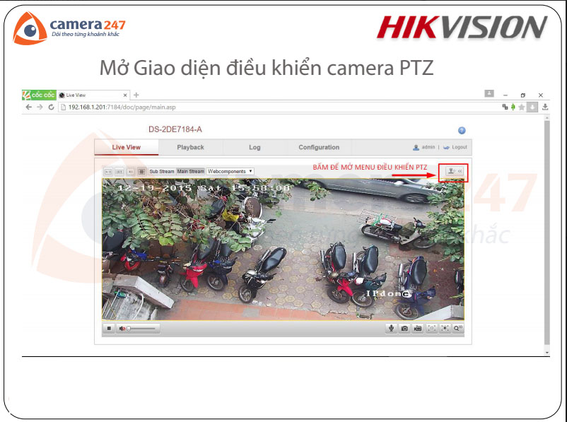 Hướng dẫn sử dụng camera quay quét IP Hikvision